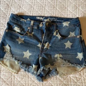 Target star jean shorts